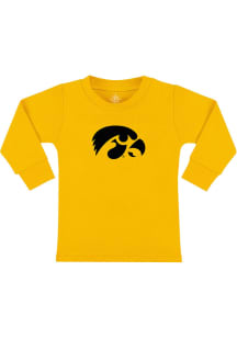 Iowa Hawkeyes Toddler Gold Primary Logo Long Sleeve T-Shirt
