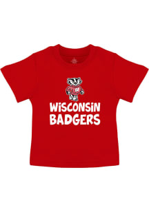Wisconsin Badgers Toddler Red Flying W Short Sleeve T-Shirt