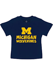 Michigan Wolverines Toddler Blue Playful Short Sleeve T-Shirt