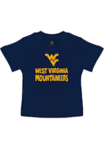 West Virginia Mountaineers Infant Primary Logo Short Sleeve T-Shirt Blue