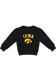Toddler Gold Iowa Hawkeyes Mascot Long Sleeve Crew Sweatshirt