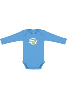 Southern University Jaguars Baby Light Blue Primary Logo Long Sleeve One Piece