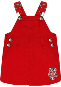Wisconsin Badgers Baby Girls Red Jumper Short Sleeve Dress
