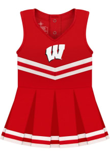 Toddler Girls Red Wisconsin Badgers Primary Logo Set Cheer Sets