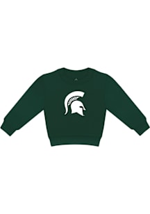 Michigan State Spartans Toddler Green Primary Logo Long Sleeve Crew Sweatshirt