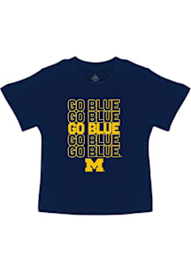 Michigan Wolverines Toddler Blue Go Blue Short Sleeve T-Shirt