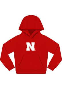 Toddler Red Nebraska Cornhuskers Primary Logo Long Sleeve Hooded Sweatshirt