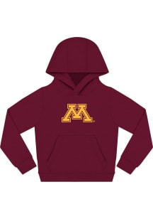 Youth Maroon Minnesota Golden Gophers Primary Logo Long Sleeve Hooded Sweatshirt