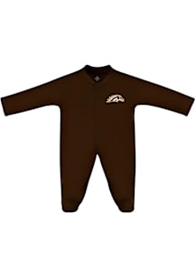 Western Michigan Broncos Baby Brown Footed Loungewear One Piece Pajamas