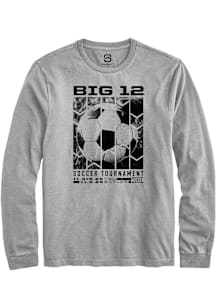Summit Sportswear Big 12 Grey 2025 Soccer Tournament Long Sleeve T Shirt