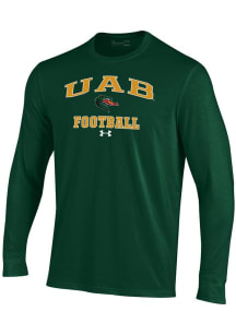 Under Armour UAB Blazers Green Football Performance Long Sleeve T Shirt