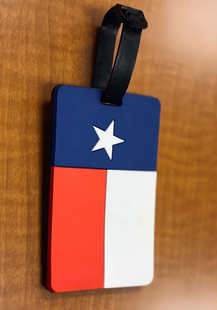 Texas Blue State Flag Luggage Tag