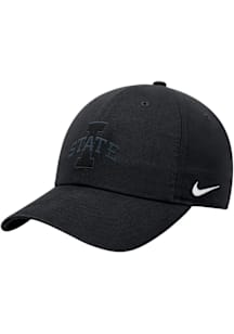 Nike Iowa State Cyclones Iowa State Blackout Club Cap Adjustable Hat - Black