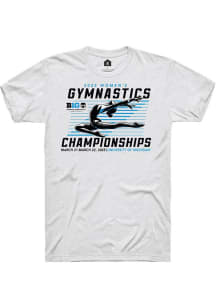 Big Ten White Rally 2025 Womens Gymnastics Championships Short Sleeve T Shirt