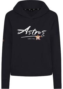 Levelwear Houston Astros Womens Black Sweet Express Hooded Sweatshirt