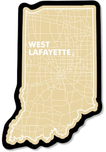 Purdue Boilermakers 3.5" Watershed Rugged Stickers - Black