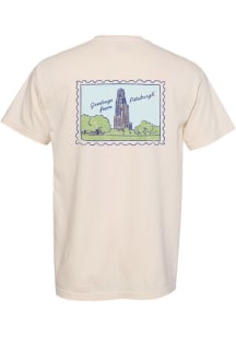 Pitt Panthers Ivory Summit Sportswear Post Card Short Sleeve T-Shirt