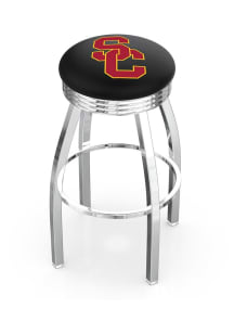 USC Trojans 3 Ring Chrome Seat Pub Stool