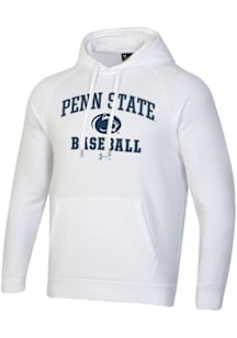 Under Armour Penn State Nittany Lions Mens White Baseball Rival Long Sleeve Hoodie