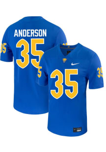 JuJu Anderson  Mens Blue Pitt Panthers Football Name And Number Football Jersey
