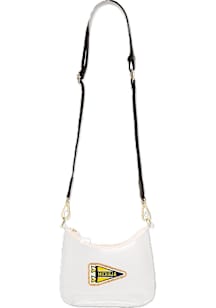 Curved Crossbody Michigan Wolverines Womens Clear Tote - Black