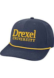 Drexel Dragons Mens Navy Blue Back Nine Stretch Fit Wordmark Flex Hat