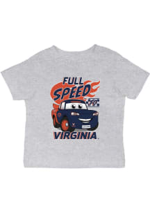 Vive La Fete Virginia Cavaliers Infant Full Speed Short Sleeve T-Shirt Grey