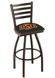 Oklahoma State Cowboys High Back Swivel Pub Stool - Black
