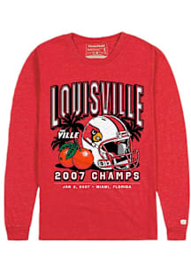 Homefield Louisville Cardinals Red Football 2007 Orange Bowl Champions Long Sleeve T Shirt