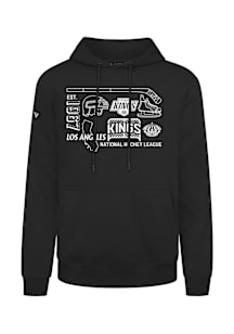 Levelwear Los Angeles Kings Mens Black Podium Campaign Long Sleeve Hoodie