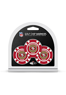 San Francisco 49ers Poker Chip 3 Pack Golf Ball Marker