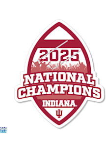 Indiana Hoosiers 3.5" 2025 Football Nat Champ Goalpost Stickers - Crimson