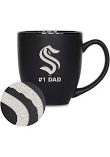 Seattle Kraken #1 Dad 15oz Bistro Ceramic Mug - Black