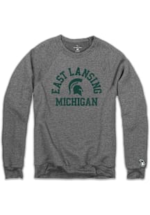 Mens Michigan State Spartans Green The Mitten State Spartan East Lansing Crew Sweatshirt
