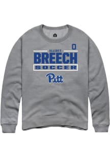 Elliott Breech Rally Mens Graphite Pitt Panthers NIL Stacked Box Player Crew