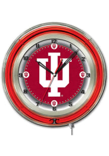 Indiana Hoosiers 19in Neon Wall Clock