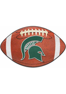 Brown Michigan State Spartans Football Logo Interior Rug
