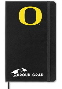 Black Oregon Ducks Proud Grad team logo Notebook and Folder