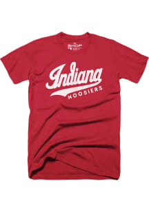 Indiana Hoosiers Red Retro Tail Short Sleeve Fashion T Shirt
