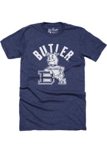 Butler Bulldogs Navy Blue 1970s Short Sleeve Fashion T Shirt
