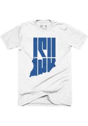 Indiana State Sycamores White ISU Initials Short Sleeve Fashion T Shirt