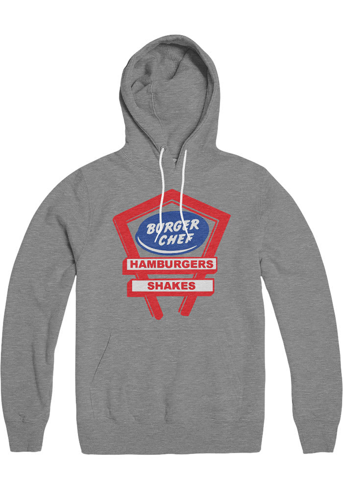 The Shop Indy Indianapolis Grey Burger Chef Sign Long Sleeve Hood