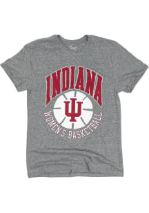 Indiana Hoosiers Grey Womens Basketball Short Sleeve T Shirt