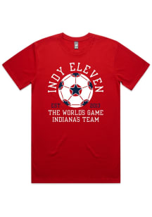 Indy Eleven Red NASL Throwback Short Sleeve T Shirt