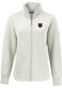 Cutter and Buck Arkansas State Red Wolves Womens White Roam Light Weight Jacket