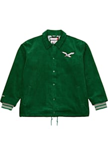 Mitchell and Ness Philadelphia Eagles Mens Kelly Green Retro Off The Bus Medium Weight Jacket