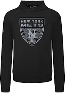 Levelwear New York Mets Black Mandate Buckler Long Sleeve T Shirt
