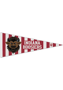 Indiana Hoosiers Bison Pennant - Red