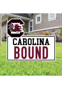 South Carolina Gamecocks School Bound Yard Sign - White
