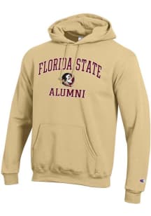 Champion Florida State Seminoles Mens Gold Logo Alumni Powerblend Long Sleeve Hoodie